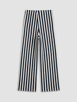 LC Waikiki Siyah Beli Lastikli Geniş Paça Kız Çocuk Pantolon