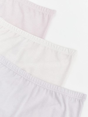 LC Waikiki Beyaz Çizgili Kız Çocuk Boxer 3'lü