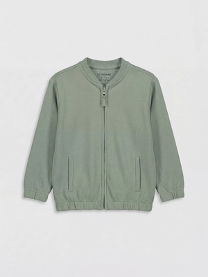 LC Waikiki Yeşil Basic Erkek Çocuk Kolej Ceket