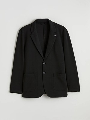 LC Waikiki Siyah Dar Kalıp Erkek Blazer Ceket
