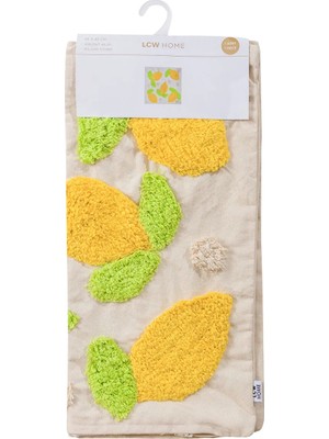LC Waikiki Sarı Limon Nakışlı Kırlent Kılıfı 45X45 cm