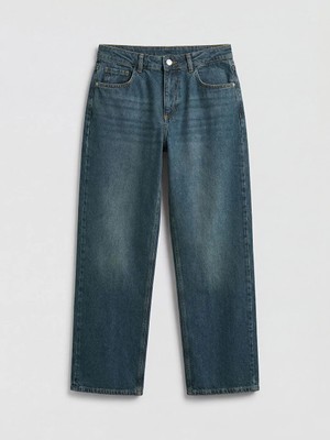 LC Waikiki Indigo Wideleg Kadın Jean Pantolon