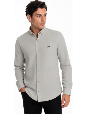 Erkek Spor Slim Fitt Uzun Kol  Gömlek BGL-ST05438