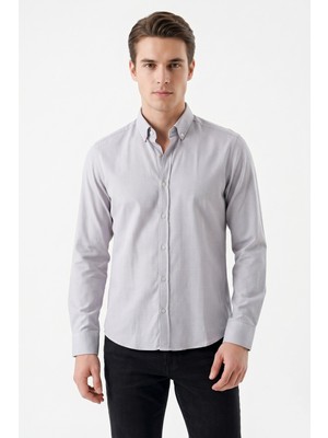 Erkek Spor Slim Fitt Uzun Kol  Gömlek BGL-ST05441
