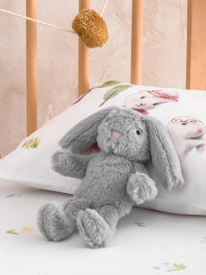 LC Waikiki Gri Tavşan Figürlü Bebek Pelüş Kırlent 25 cm