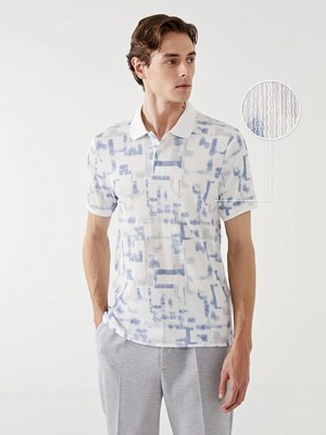 Lc Waikiki Yeni Sezon Polo Yaka Kısa Kollu Desenli Erkek Tişört