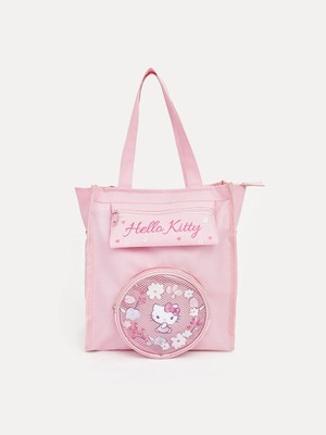 LC Waikiki Pembe Hello Kitty Figürlü Kız  Çocuk Omuz Çantası
