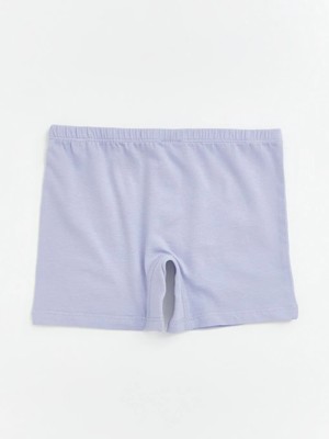 LC Waikiki Lila Beli Lastikli Kız Çocuk Boxer