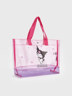 LC Waikiki Pembe Kuromi Baskılı Kız Çocuk Plaj Çantası