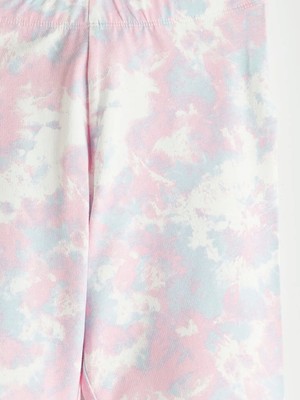 LC Waikiki Karışık Batik Desenli Kız Çocuk Tayt