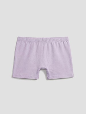 LC Waikiki Lila Beli Lastikli Kız Çocuk Boxer