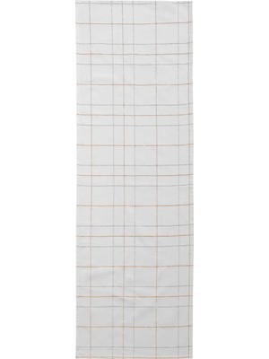 LC Waikiki Ekru Ekose Desenli Runner 45X150 cm