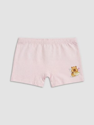 LC Waikiki Pembe Baskılı Kız Çocuk Boxer 3'lü