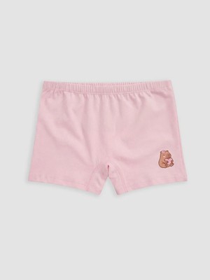 LC Waikiki Pembe Kız Çocuk Baskılı Boxer 5'li