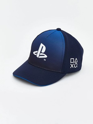 LC Waikiki Lacivert Playstation Baskılı Erkek Çocuk Kep Şapka