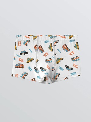 LC Waikiki Beyaz Baskılı Erkek Çocuk Boxer 3'lü