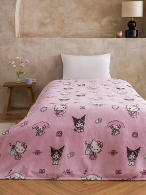 LC Waikiki Karışık Hello Kitty Baskılı Pelüş Battaniye 150X220 cm