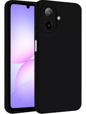 Durukar®  Samsung Galaxy A07 4g Nano Içi Kadife Silikon - Siyah