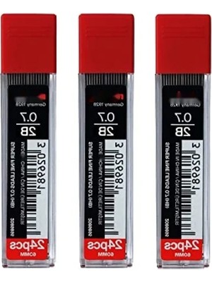 0.7 mm 2b Süper Polimer Mekanik Kalem Kurşun Seti - 72'li