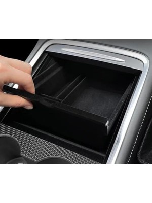Tesla Li Parts Tesla Model Y 3 Orta Konsol Düzenleyici, Flok Kaplama