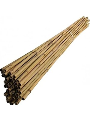 Doğal Bambu Bitki Destek Çubuğu, 5-10 Mm, 10 Adet Set