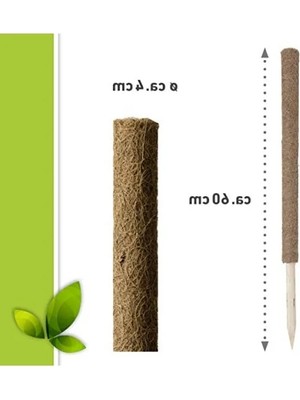 Doğal Hindistan Cevizi Lifinden Tırmanma Çubuğu - 60 cm