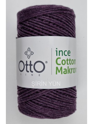 Otto Ince Cotton (Pamuk) Makrome Mürdüm 200 Gram - 170 Metre