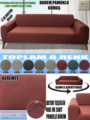 Home Lux Bohem Pamuklu Kumaş Koltuk-Kanepe Kılıfı 3lü Komple Giydirme Kalın ve Dayanıklıdır Henüz Yorum Yazılmamış.