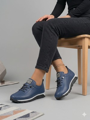 Decisivo Life Kadın Lastik Bağcıklı Ortopedik Taban Sneaker Spor Ayakkabı