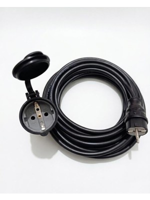 Geseus Elektrikli Araçlar ve Yüksek Güç Çeken Cihazlar İçin 3X2,5mm TTR Bakır Premium 10Mt Uzatma Kablosu IP44 Onaylı-