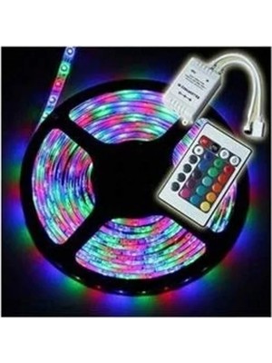 5 Metre Rgb Şerit LED Seti, Iç ve Dış Mekan Için Silikonlu Tasarım