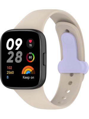 TeknoKapsül Redmi Watch 3 Origin Silikon Kordon - Bej