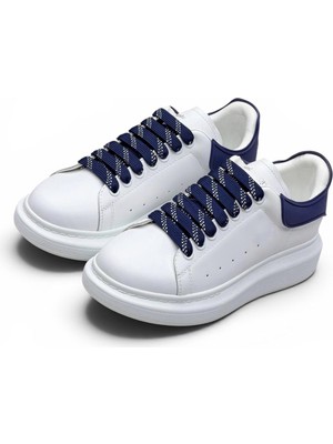 Globalux Alexander Mcqueen Oversized Sneaker White Blue - Beyaz Mavi Sneaker