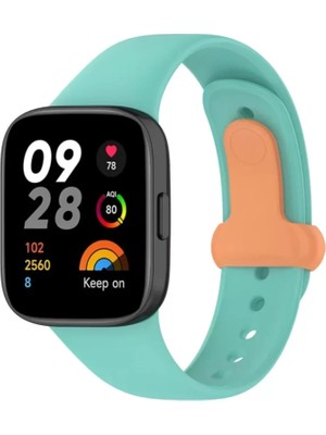 TeknoKapsül Newface Redmi Watch 3 Origin Silikon Kordon - Turkuaz
