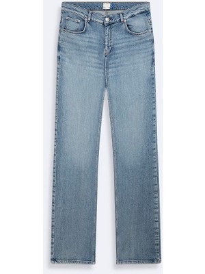 LTB Marıano 5 Orta Bel Düz Paça Mid Indigo Jean Pantolon