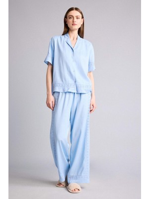 DeFacto Regular Fit Uzun Boy Dokuma Pijama Alt G4372AX26SP
