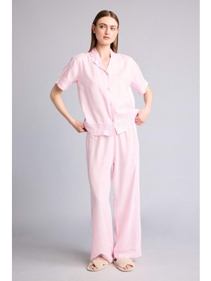 DeFacto Regular Fit Uzun Boy Dokuma Pijama Alt G4372AX26SP