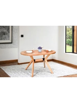 Vivense Cassandra Natural Ahşap Masa, 80X130