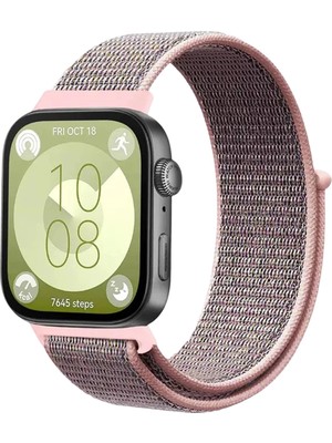 Durukar®  Huawei Fit 4 Hasırlı Cırtcırtlı Kordon - Pembe