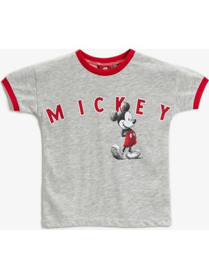 Koton Mickey Mouse Lisanslı Tişört Pamuklu