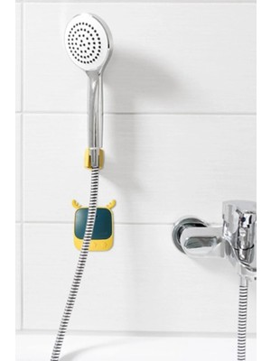 Omilife Geyik Figürlü Fön Makinesi Askısı Duvara Monte Edilen Şık Fön Tutucu Dayanıklı Banyo Organizeri
