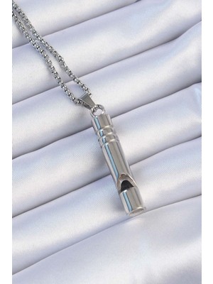 Vice Avm Acil Durum Düdüğü 316L Çelik Kararma Yapmaz Yüksek Desibel Kolye Unisex - TJ-EBK1200 TG-1395 339045