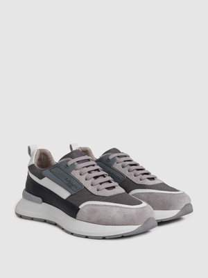 Cacharel Erkek Açık Gri %100 Deri Sneaker Ayakkabı 50322768-VR001