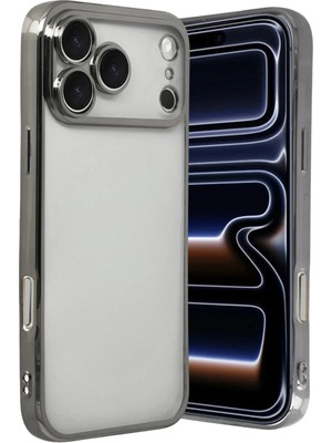 Durukar®   iPhone 17 Pro Max  Lensli Silikon - Titan Gri
