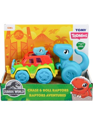 Makron 73251 Tomy -  Dino ve Renkli Araç +12 Ay Najmaddin