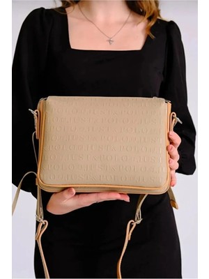 Just Polo Orijinal Kadın 3 Bölmeli Lüks Omuz Çantası Shopper