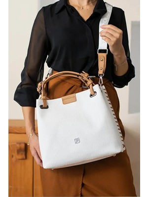 Just Polo Kadın Büyük Boy Ayarlanabilir Askılı Lüks El ve Omuz Çantası Shoulder Bag