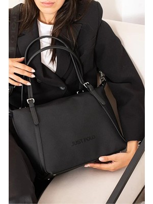 Just Polo Kadın Büyük Boy Ayarlanabilir Askılı Lüks Shopper El & Omuz Çantası Shoulder Bag