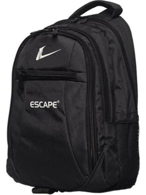 Escape 307 Unisex Okul Çantası Siyah Renkli Laptop Bölmeli Sünger Destekli Geniş Kapasite