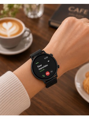 Calperia Akıllı Saat Çift Kordonlu Bluetooth Görüşme Destekli Saat